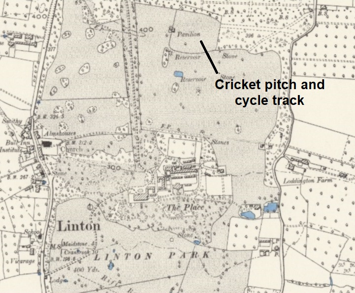 Maidstone - Linton Park : Map credit National Library of Scotland